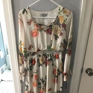 Flower Polyester Dress